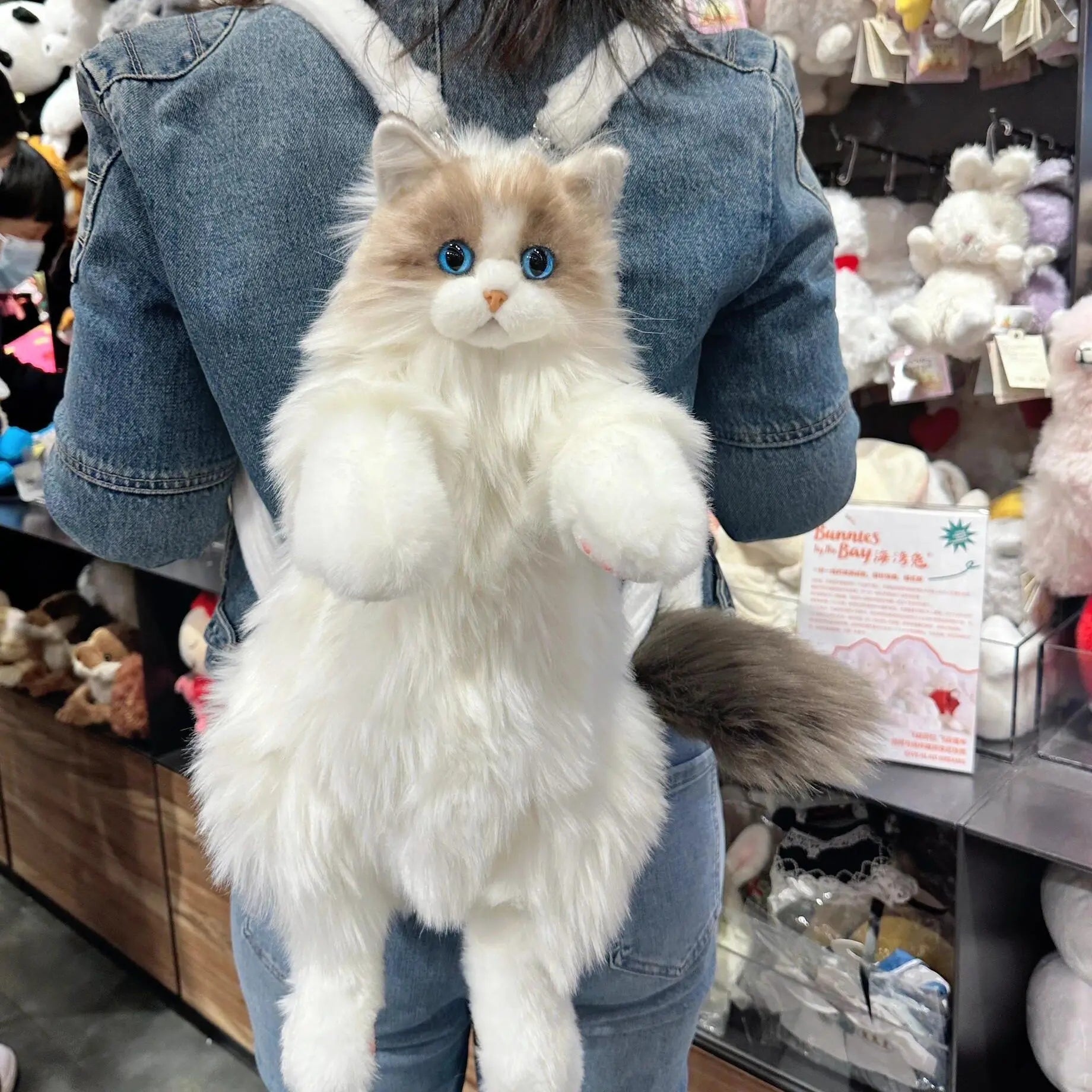 Cuddly Companion Backpack – Realistic, Soft, and Fun!