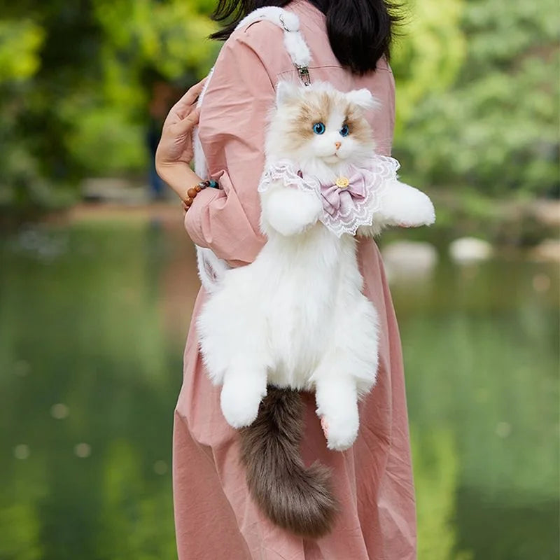 Cuddly Companion Backpack – Realistic, Soft, and Fun!
