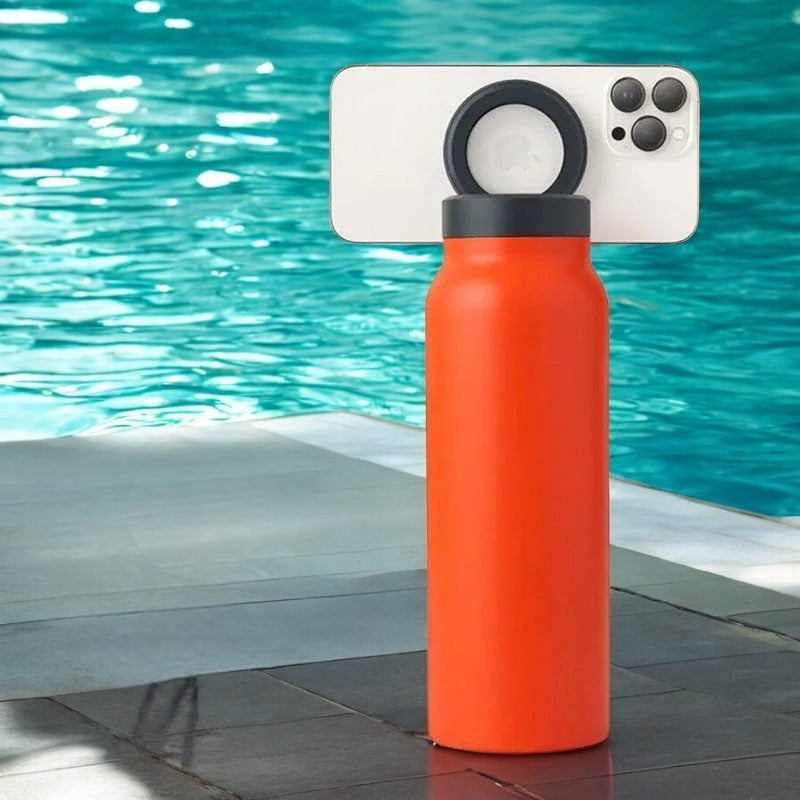 FreshGrip® Magnetic Water Bottle – Insulated Sports Bottle with Built-In Phone Holder