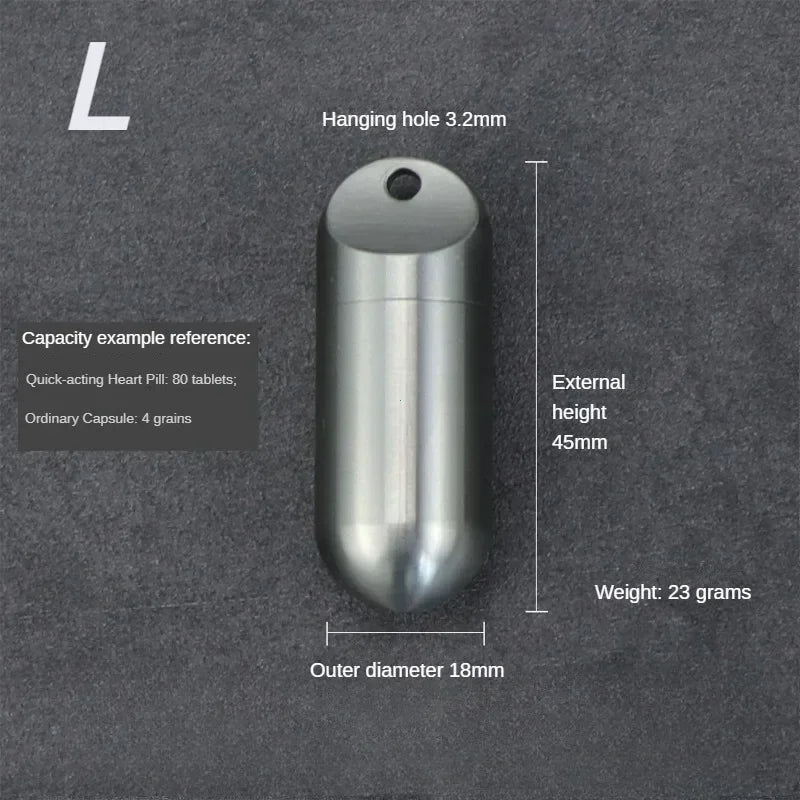 PillSafe Steel – Waterproof Stainless Steel Pill & Valuables Container