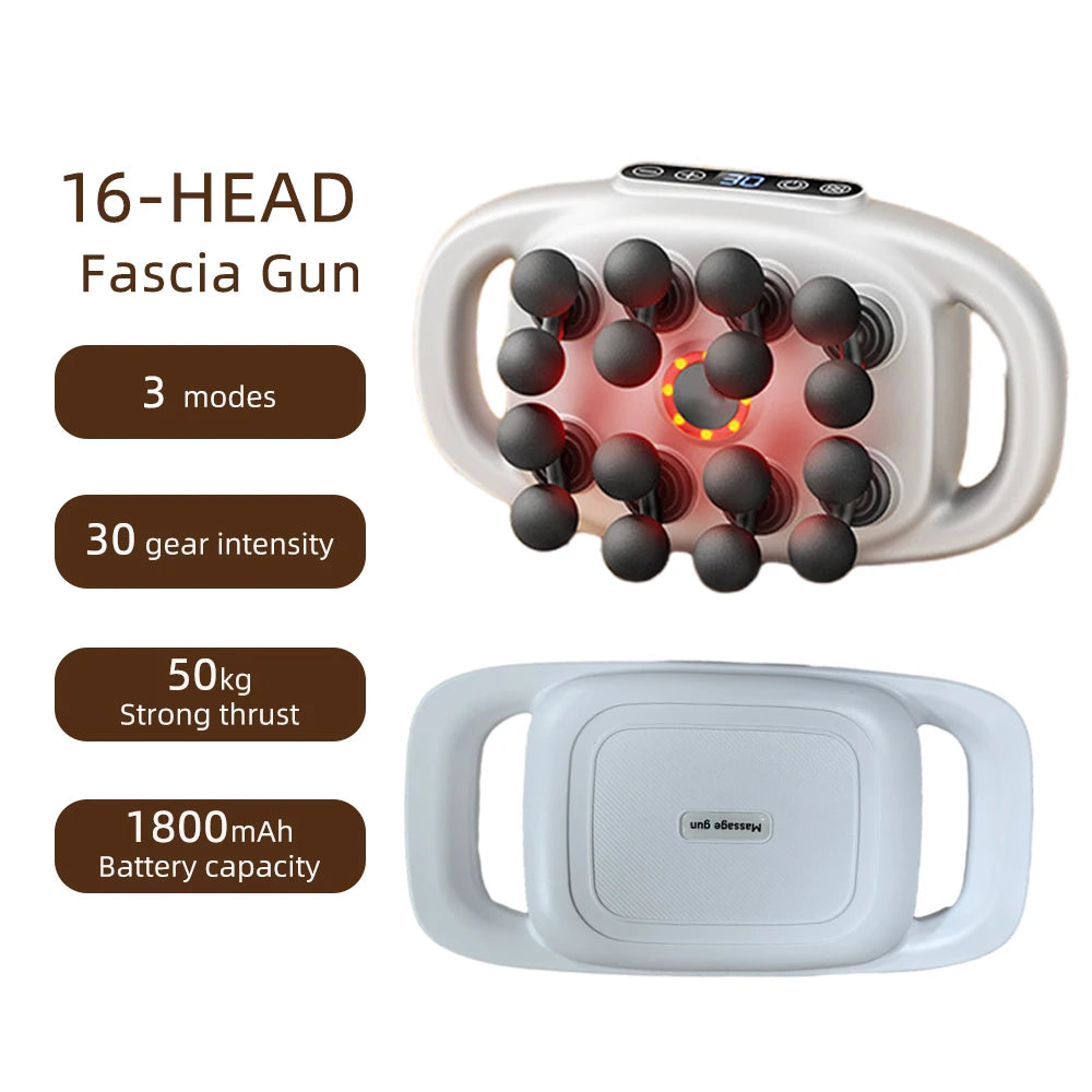 PowerPulse Pro – Deep Tissue Massage Gun with 16 Heads