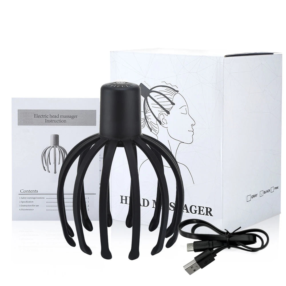 DearBeauty 12-Claw Electric Scalp Massager – Vibration Headache Relief Cap