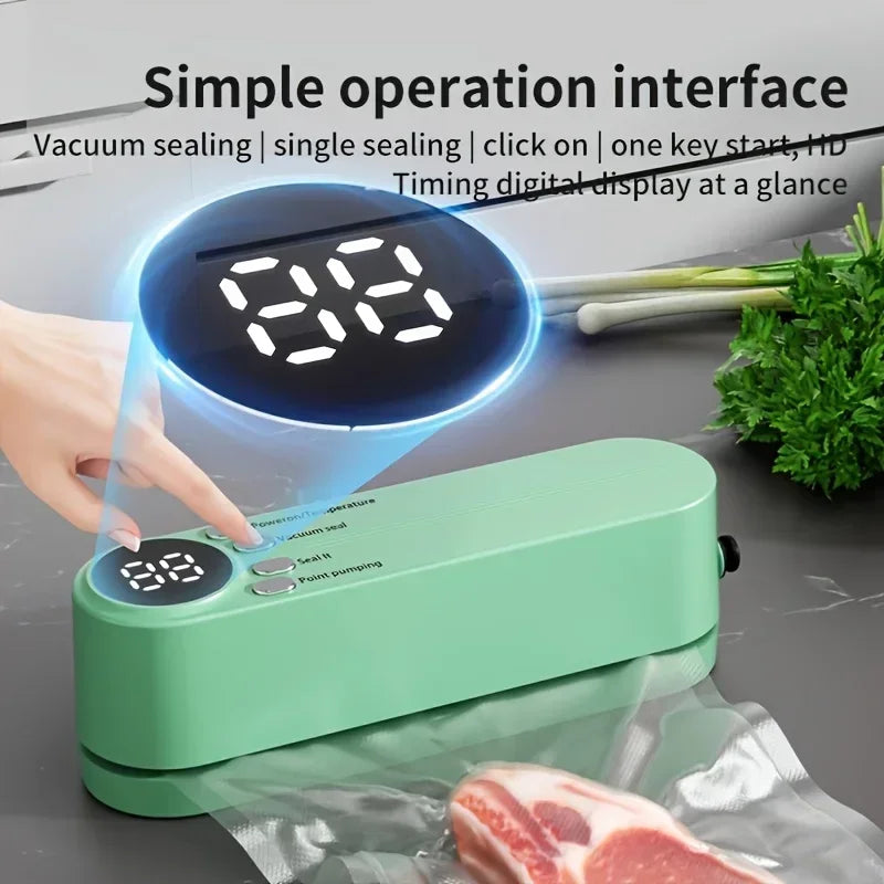 VacSnap – Compact Vacuum Sealer for Airtight Food Preservation