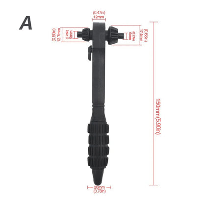 Drill Smart – 3-in-1 Chuck Wrench, Ratchet & Spanner Tool