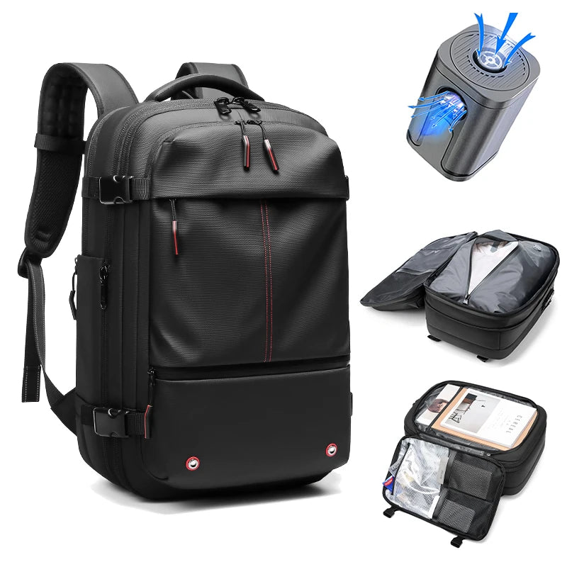 Men’s Vacuum Compression Backpack – Space-Saving Travel Pack
