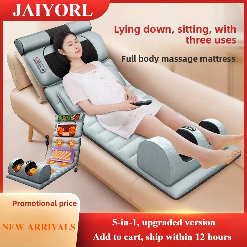 Heavenly Heat – Electric Massage Mattress Pad with Soothing Heat