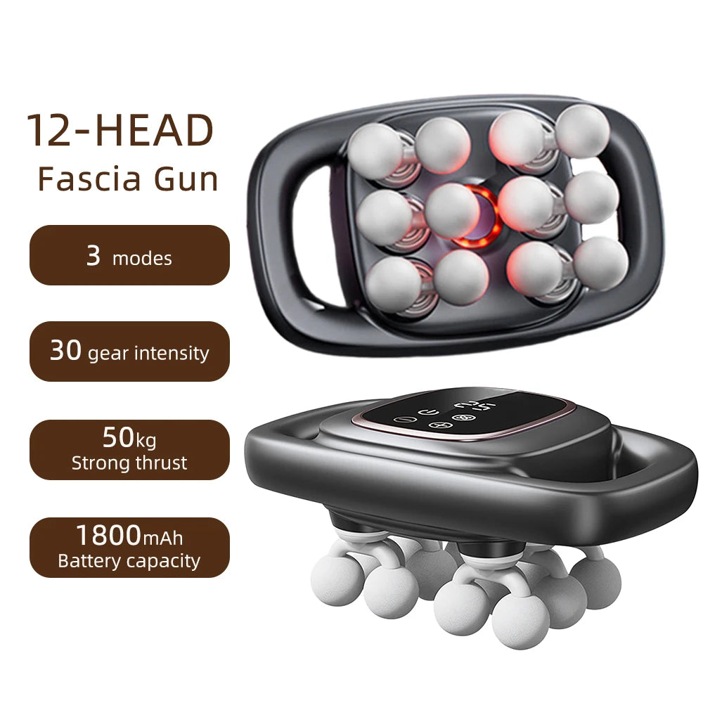 PowerPulse Pro – Deep Tissue Massage Gun with 16 Heads